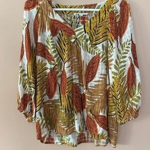 Jane and Delancey tropical blouse